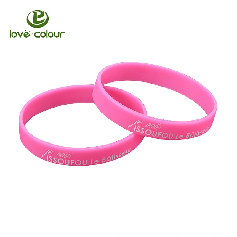 Custom mixed colour silicone wrist ring rubber wristband