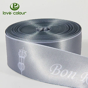 Custom printing your logo polyester award satin ribbons