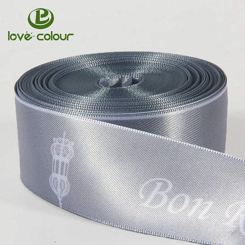 Custom printing your logo polyester award satin ribbons