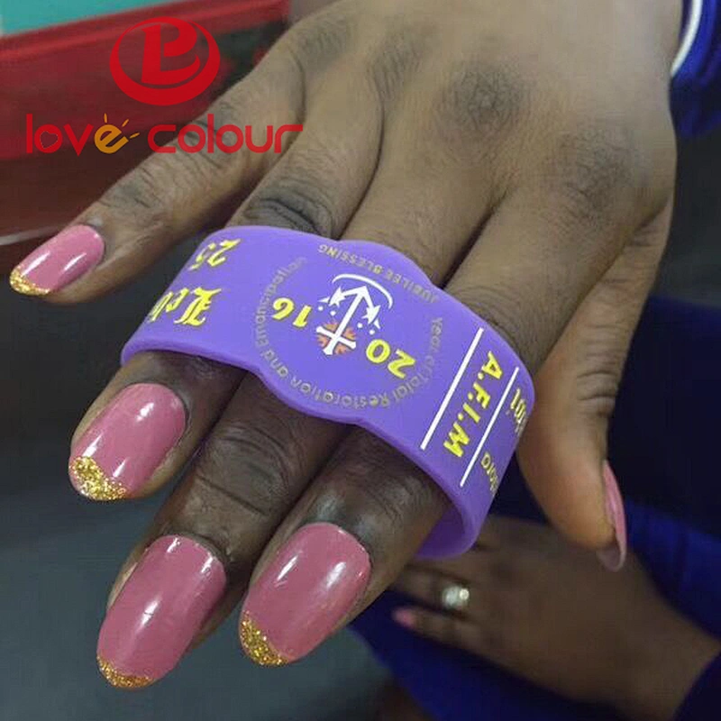 Factory Cheap Custom Embossed Logo Party Silicone Bracelets & Bangles