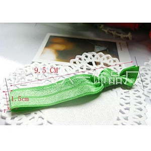 Colorful Solid Elastic Hair Ties Ribbon Ponytail Holder For Girls