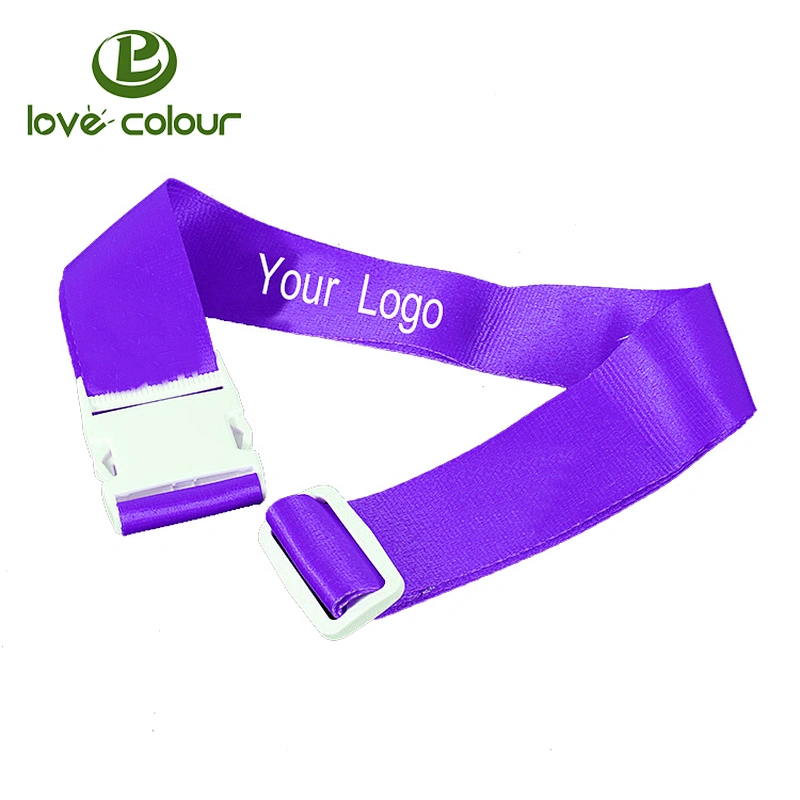 Custom polyester detachable luggage belt/promotional suitcase strap