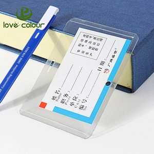 Plastic Hard Horizontal Badge Holder With Id Reel