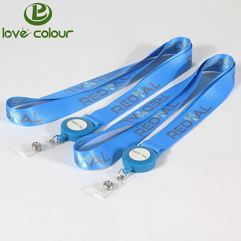 Polyester lanyards with logo custom and id badge holder
