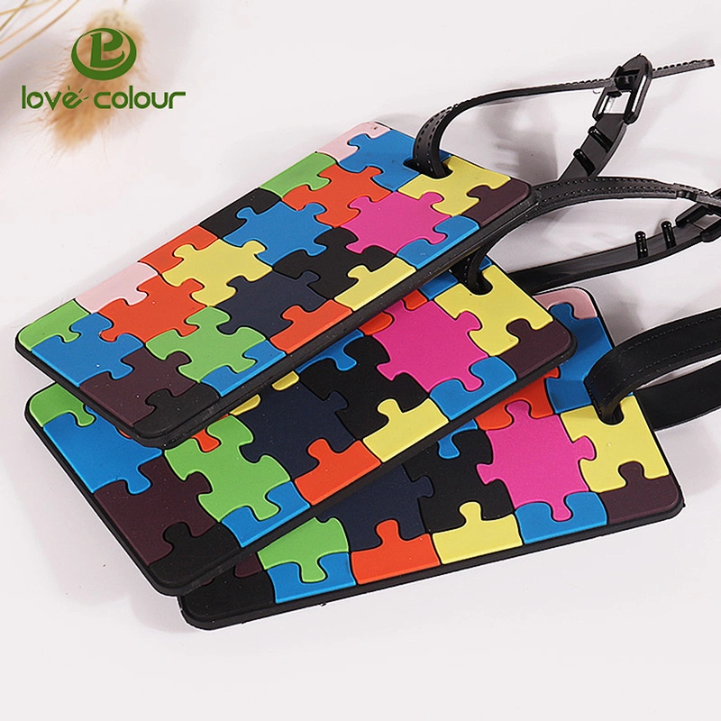 Custom travel ID name tags creative soft pvc shoes shape luggage tags