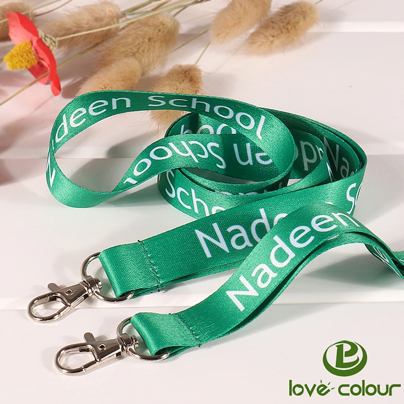 Polyester Material Lanyard Key Chain Custom Logo Lanyard Ribbon