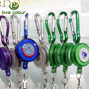 Retractable badge reel for ID card holder/plastic badge holder reel