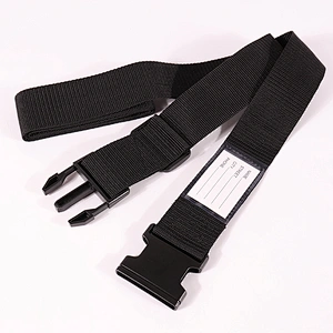 Polyester Black Color Travel Luggage Strap