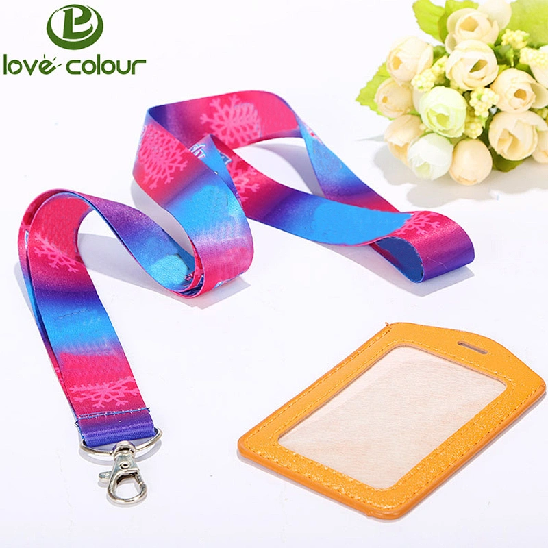 Promotional Custom Print Logo Neck Safety Polyester Lanyard Id Badge Holder Strap