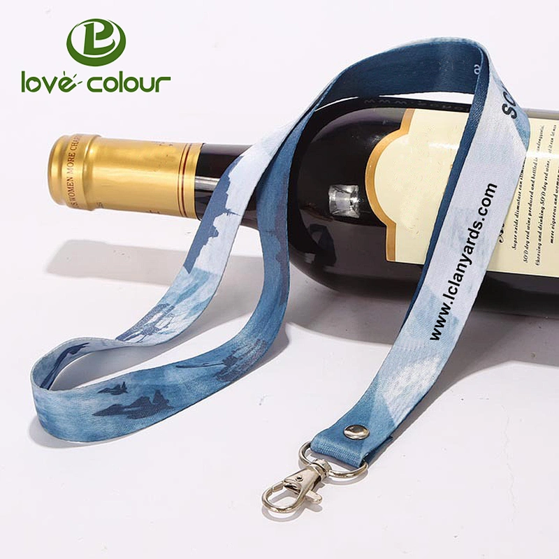 Promotional Items Cheap Metal Clip Polyester Lanyards with Custom Logo