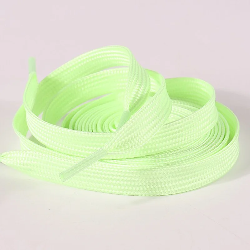 Wholesale solid color polyester flat shoelaces for promotional gift