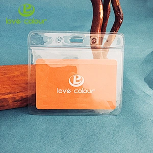 Cheap custom waterproof plastic student ID card holder