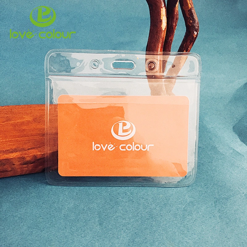 Cheap custom waterproof plastic student ID card holder