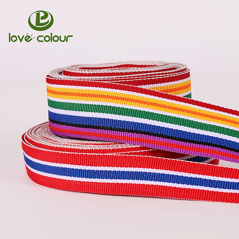 High quality durable polyester red and white webbing