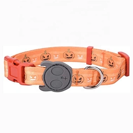 Personalized Quick Release sublimated Print Running Halloween Polyester Dog Collar