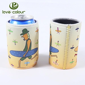 Neoprene can beer cooler with logo printing