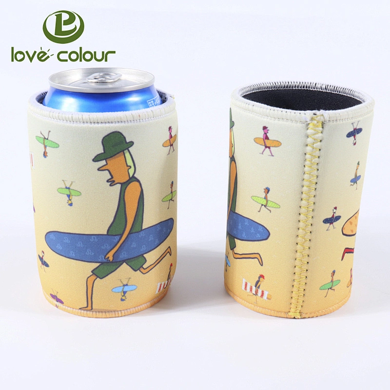 Neoprene can beer cooler with logo printing