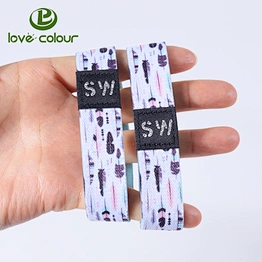 Eco-friendly Fabric Custom Elastic Wristband for Wholesale