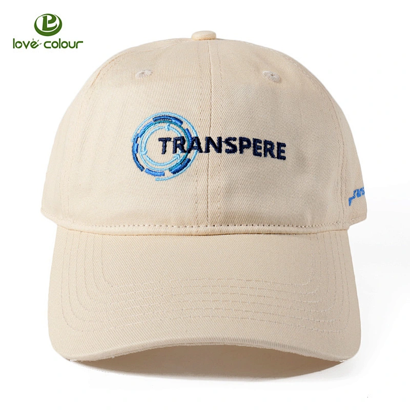 Cheap custom 100% polyester embroidery baseball cap with metal buckle