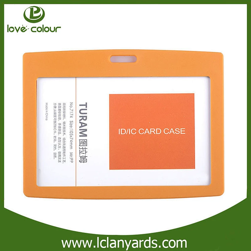 Wholesale Eco-friendly material id card holder fancy name badge card holder