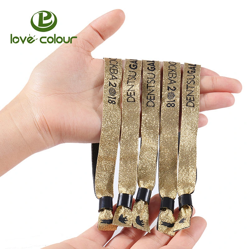 Hot sale personalized fabric woven cloth bracelets from factory