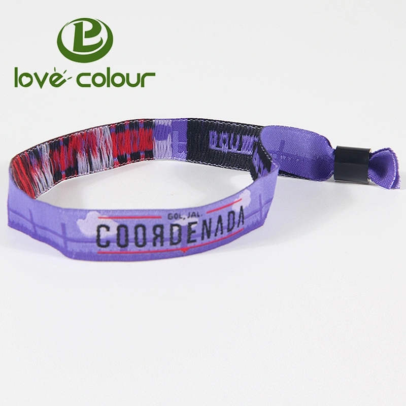 Factory directly custom logo handicraft woven friendship polyester wristband