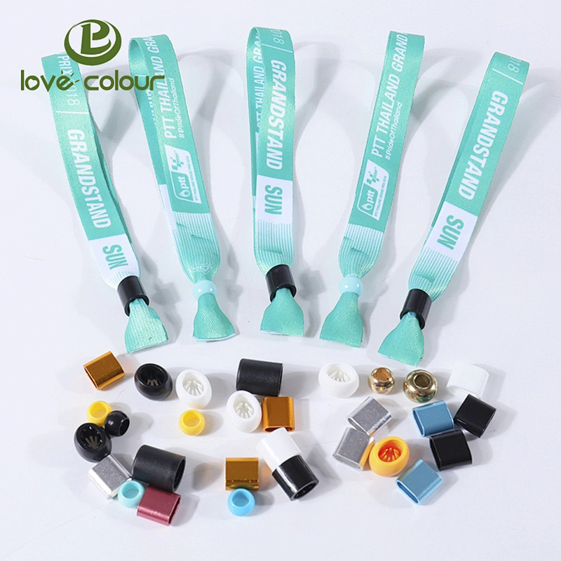 Custom printed tickets wristbands with fastener