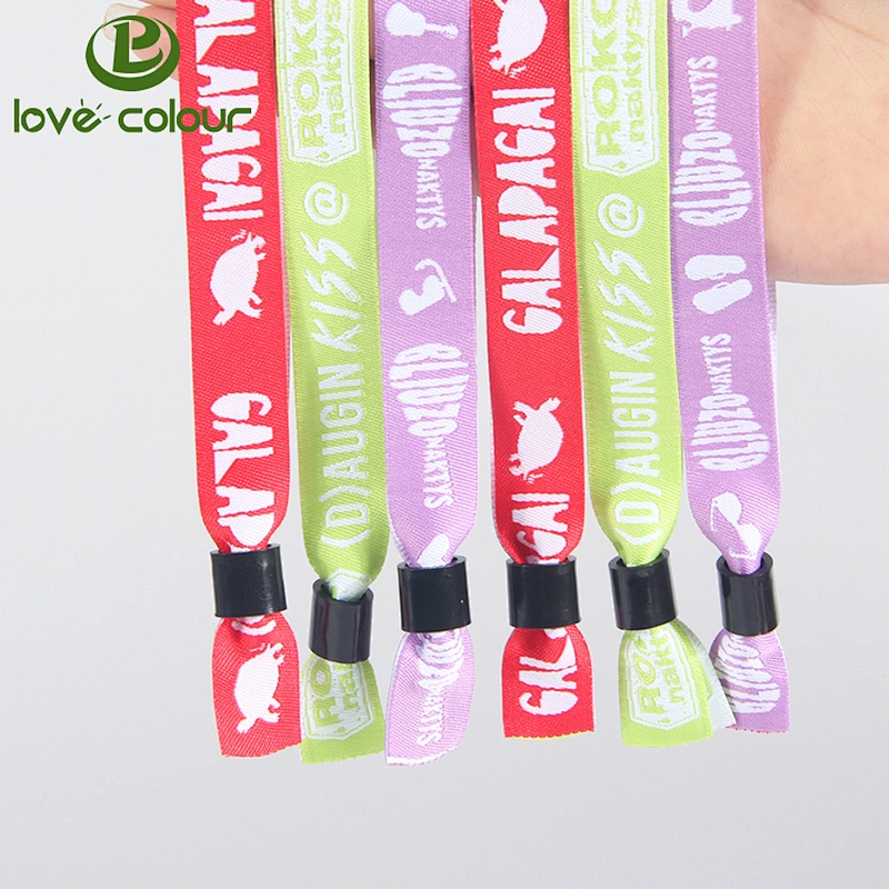 Popular custom oem cheap polyester thread bracelet blank wristband