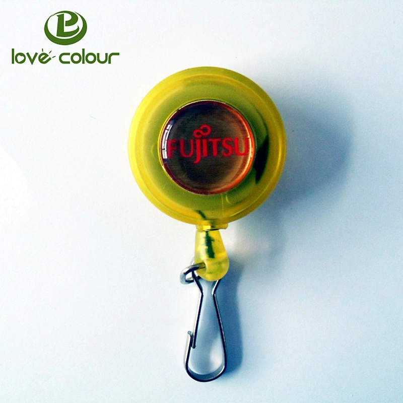 Custom ID card automatic spring small retractable cable reel for nurses
