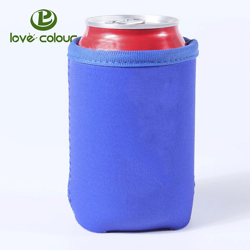 Custom imprint neoprene cover for a beer can