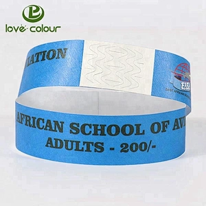 Cheap custom paper wristband for party and events / wristband vinyl