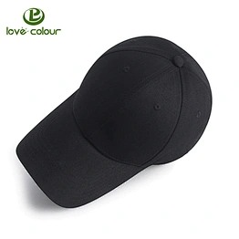 Lovecolour Factory Custom 100% Cotton Black Color Baseball Fashion Golf Cap Hat