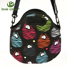 Custom insulated neoprene tote picnic cooler bag