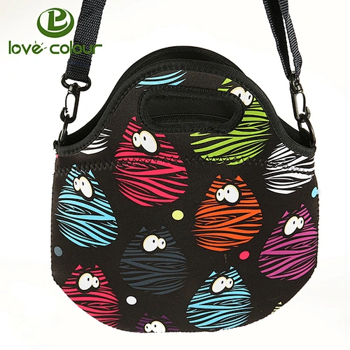 Custom insulated neoprene tote picnic cooler bag