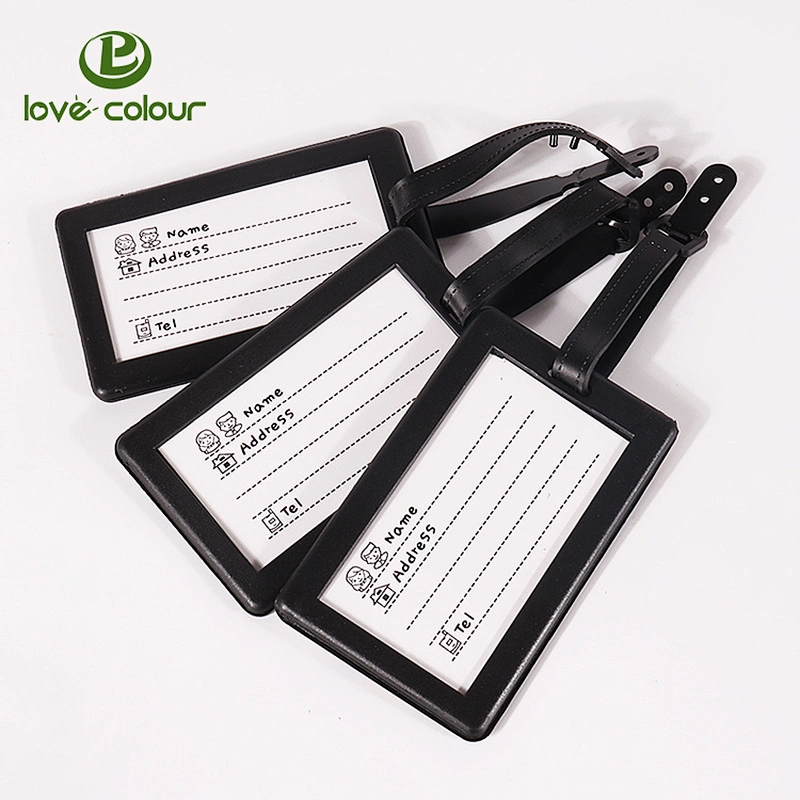 Cartoon Cute Luggage Tags Suitcase Label Bag PVC Name Address Card