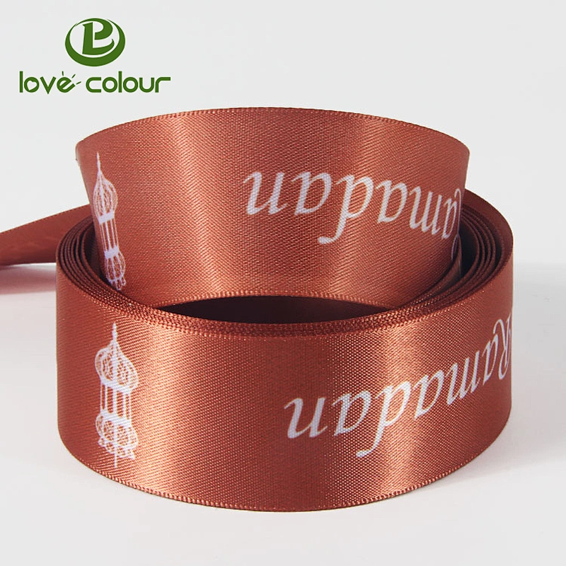 New products high quality custom polyester satin ribbon for decoration