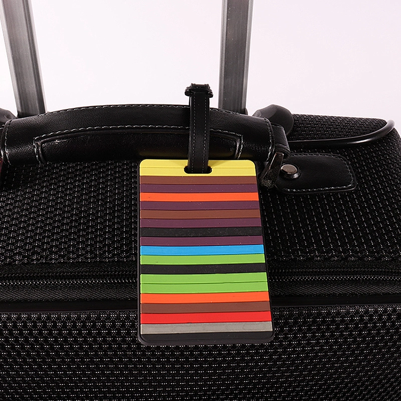 Custom Logo Soft PVC travel make your own luggage tags