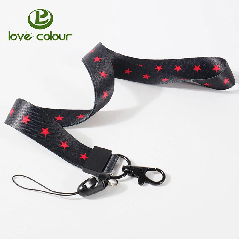 Wholesale cheap custom single cell phone neck lanyard