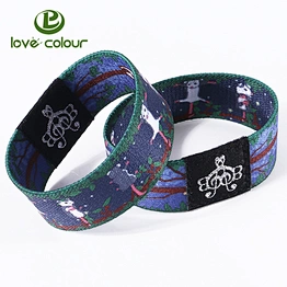 New product factory price custom color elastic wrist band for wedding party