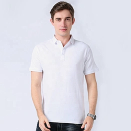 Promotional good quality customized logo blank cheap polyester cotton short sleeve polo t shirt