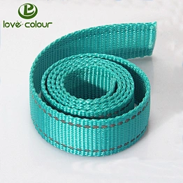Custom 25mm strong reflective nylon webbing strap belt
