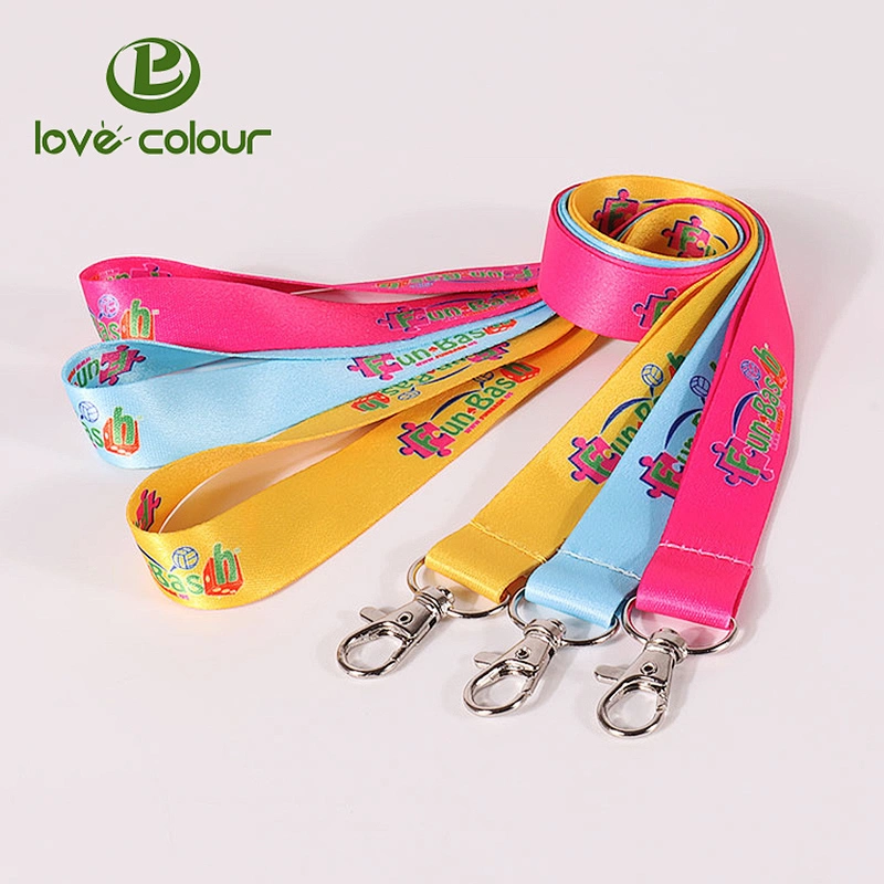 Custom Dye Sublimation Colorful Lanyards Strap For Promotion