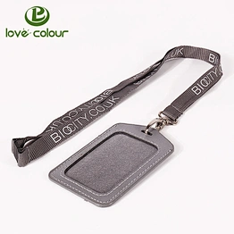 Promotional polyester funny lanyard strap with waterproof card holder