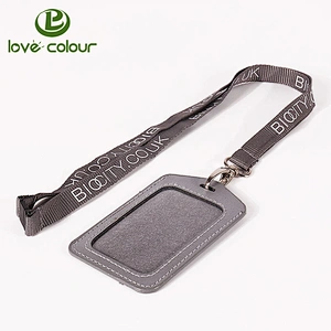 Promotional polyester funny lanyard strap with waterproof card holder