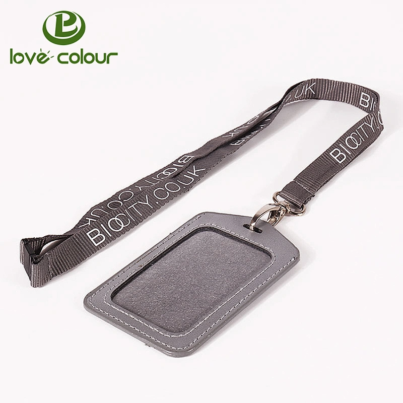 Promotional polyester funny lanyard strap with waterproof card holder