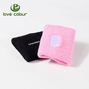 Custom embroidered / embroidery wrist sweatband for promotion