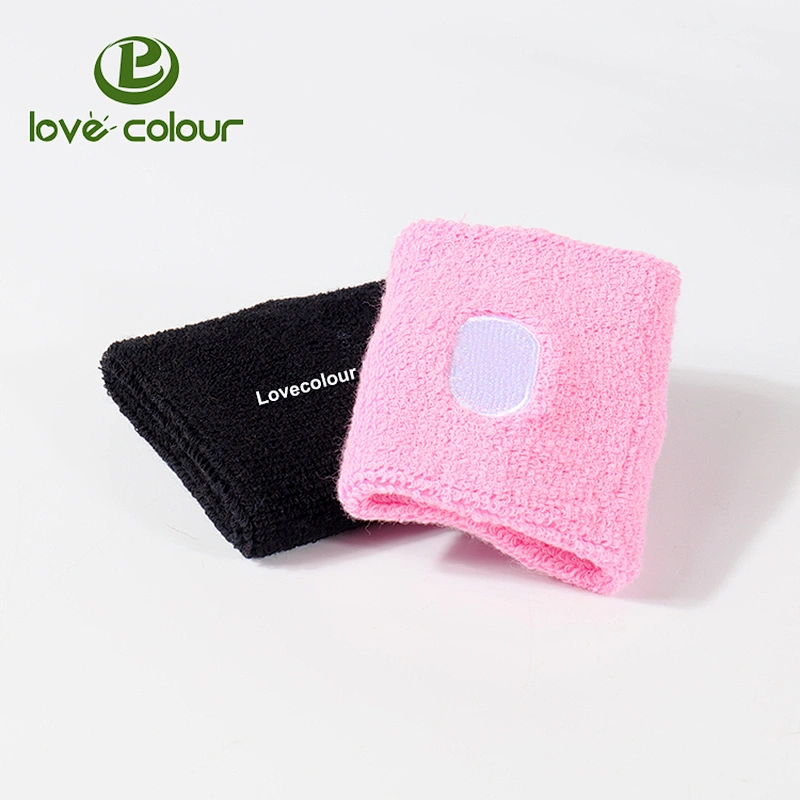 Custom embroidered / embroidery wrist sweatband for promotion