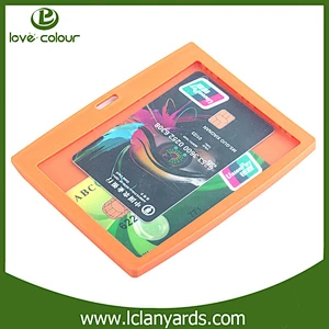 Wholesale Eco-friendly material id card holder fancy name badge card holder