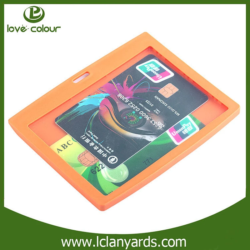 Wholesale Eco-friendly material id card holder fancy name badge card holder