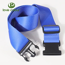 Custom logo fashion style personalised polyester sublimation printing ribbon luggage strap